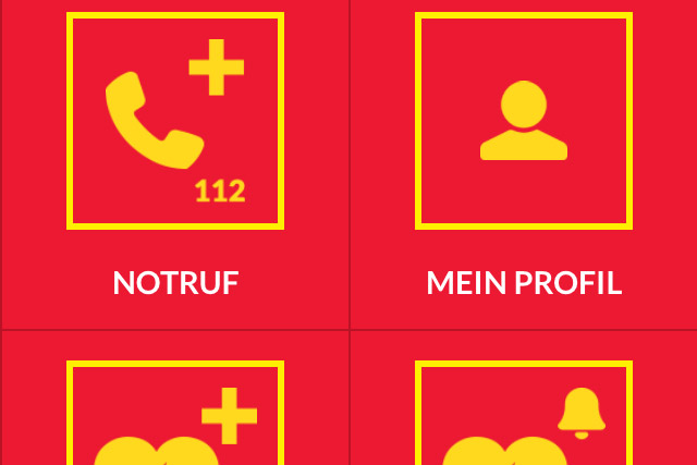 Menüauschnitt der ASB-SCHOCKT Apps
